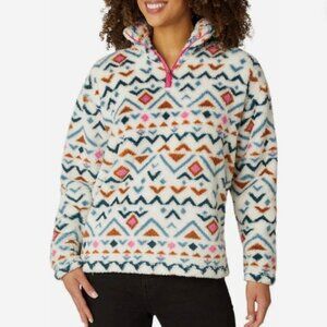 Eddie Bauer Aztec Sherpa 3/4 Zip Pullover
